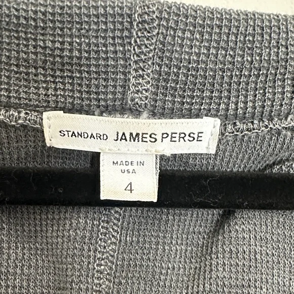 James Perse Charcoal Scoop-Neck Hooded Pullover - Picture 2 of 4